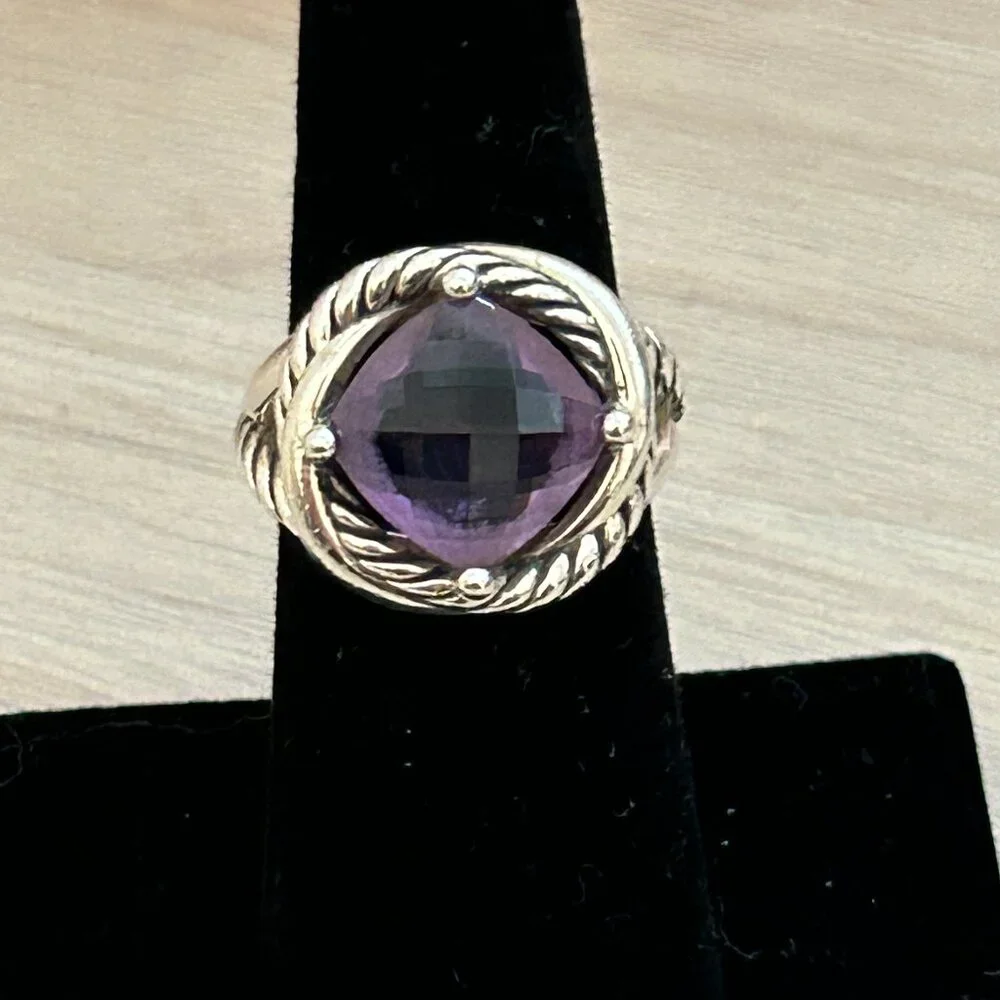 David Yurman Amethyst Infinity Ring - Picture 8 of 10